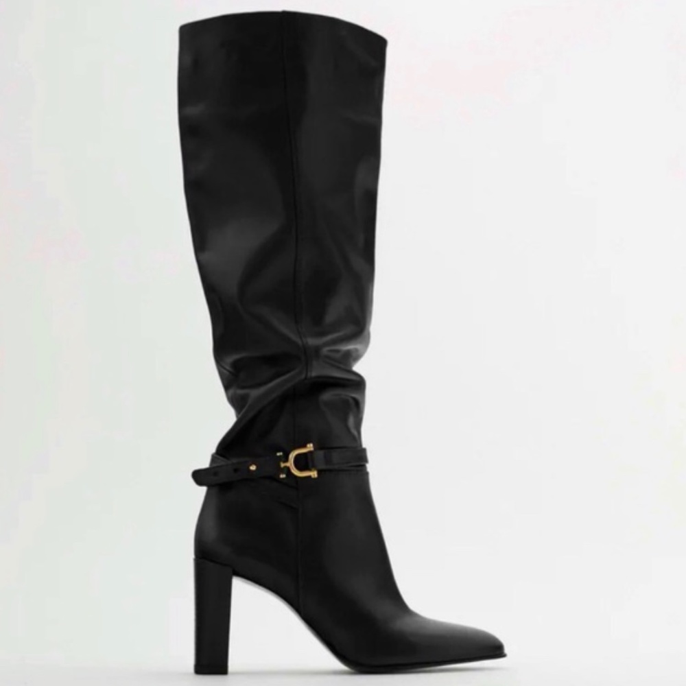 🔥HOT NEW Leather ZARA’S Knee High Boots!!
